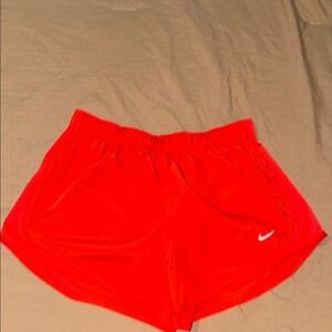 Nike Red Athletic Shorts Lightweight Performance